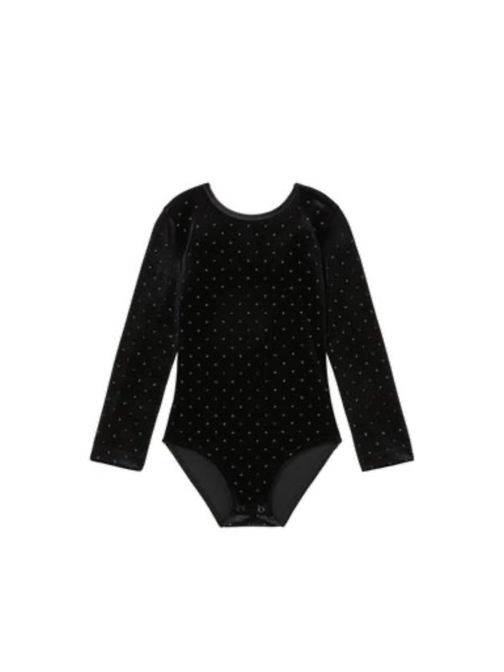 Zara girl rhinestone velvet bodysuit